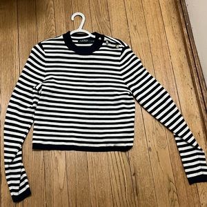 Lauren Ralph Lauren Navy/White Striped Sweater